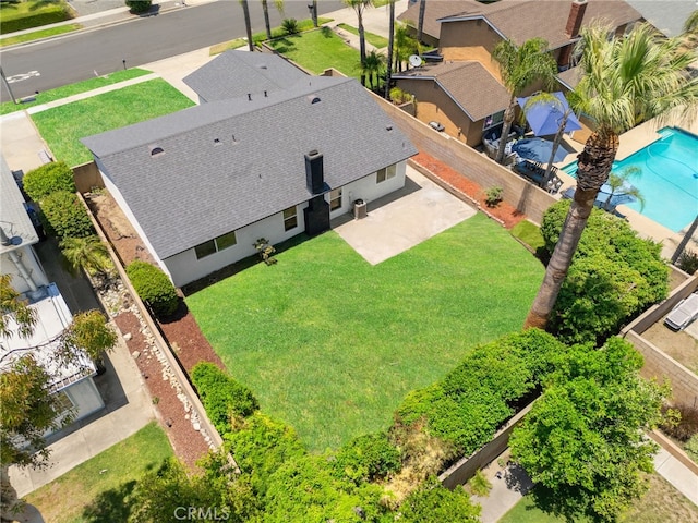 6831 Valinda Ave, Rancho Cucamonga, CA 91701 - aerial view of residential area with a pool