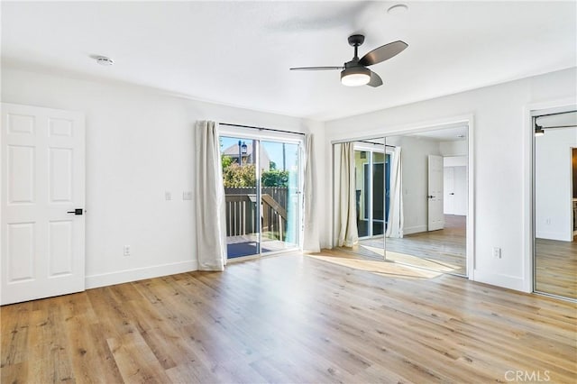 33621 Blue Lantern St, Dana Point, CA 92629 - spare room with ceiling fan and light wood finished floors