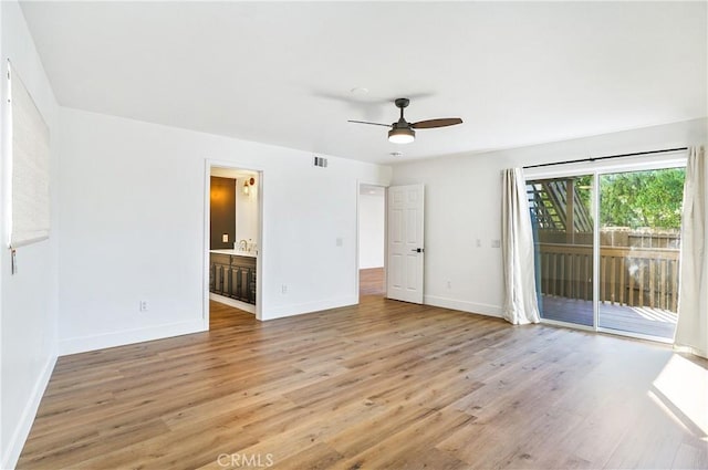 33621 Blue Lantern St, Dana Point, CA 92629 - empty room featuring light wood-style flooring and a ceiling fan