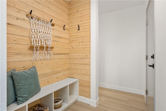 26871 Via Santa Lucia, Mission Viejo, CA 92691 - mudroom featuring wood finished floors and wood walls