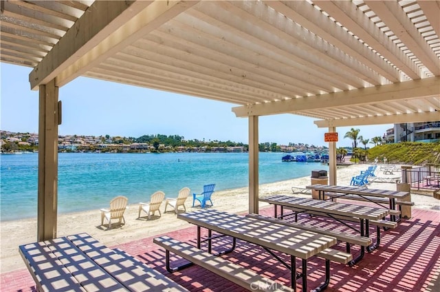 26871 Via Santa Lucia, Mission Viejo, CA 92691 - view of patio / terrace featuring a pergola and a water view
