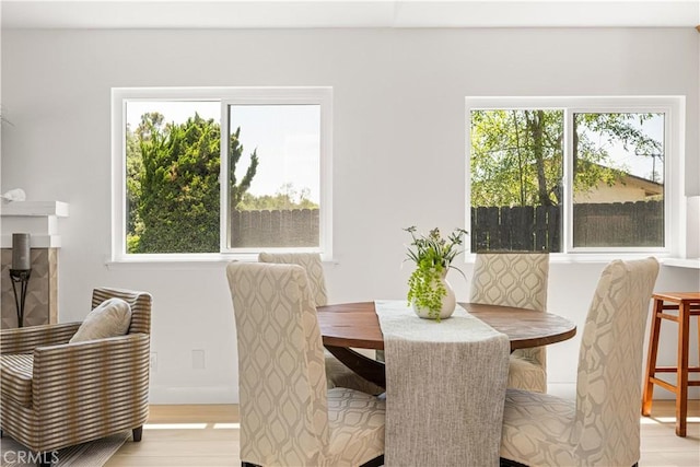 26871 Via Santa Lucia, Mission Viejo, CA 92691 - dining area with light wood finished floors and baseboards