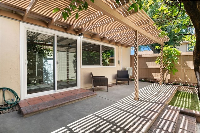 341 Carriage Dr Unit 51-A, Santa Ana, CA 92707 - view of patio with a pergola
