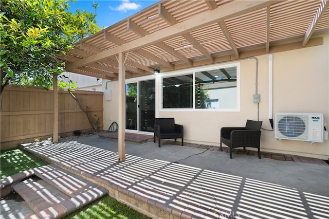 341 Carriage Dr Unit 51-A, Santa Ana, CA 92707 - view of patio featuring a pergola