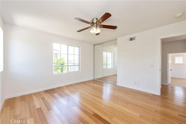 120 Rue Monet, Lake Forest, CA 92610 - empty room featuring a smoke detector, light wood-style flooring, and ceiling fan