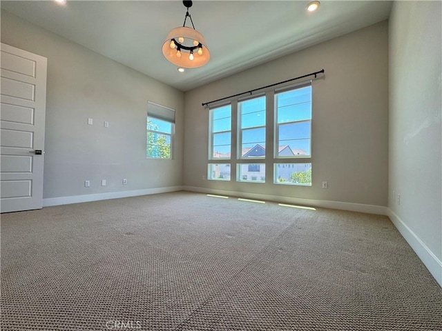 325 Sawbuck, Irvine, CA 92618 - carpeted spare room featuring baseboards and recessed lighting