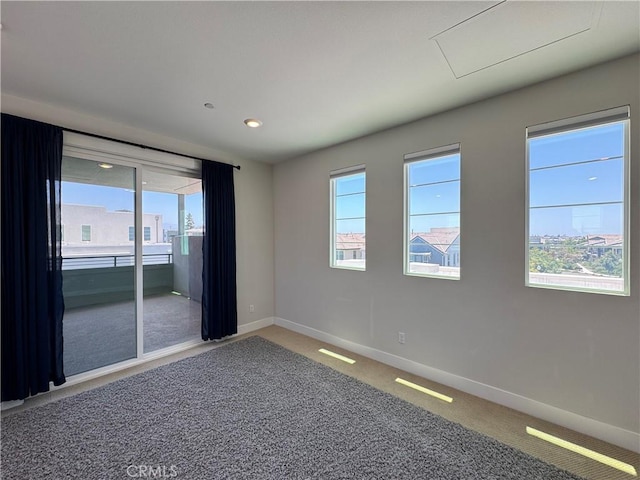 325 Sawbuck, Irvine, CA 92618 - carpeted spare room featuring baseboards and recessed lighting