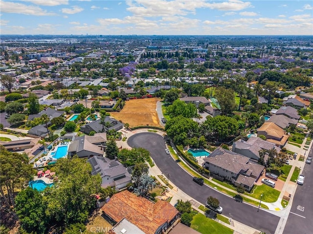 772 N Malden Ave, Fullerton, CA 92832 - aerial view of residential area featuring a pool