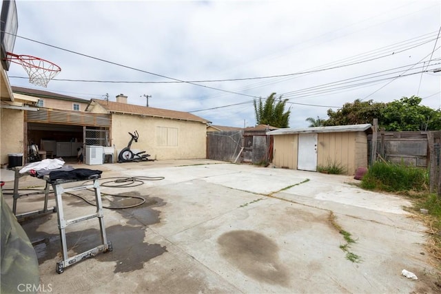 2820 S M St, Oxnard, CA 93033 - fenced backyard with a shed and a patio area