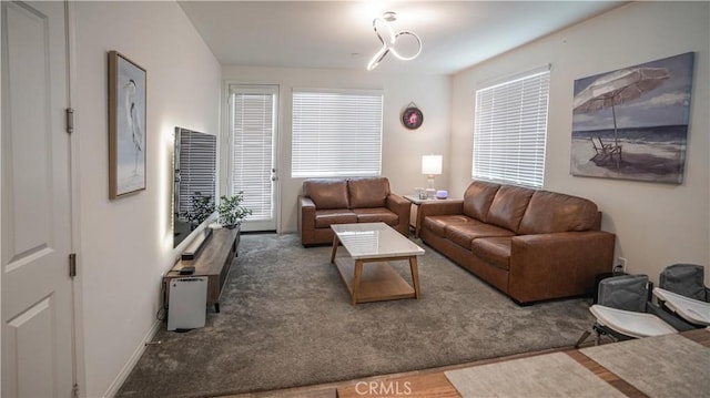 7600 Channel View St, Chino, CA 91708 - living room with carpet flooring and baseboards