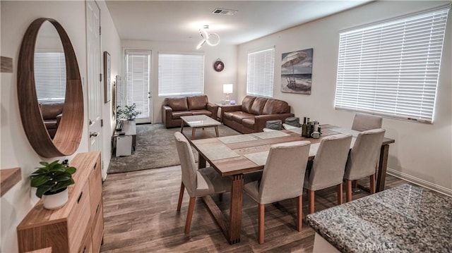 7600 Channel View St, Chino, CA 91708 - dining space featuring light wood-type flooring