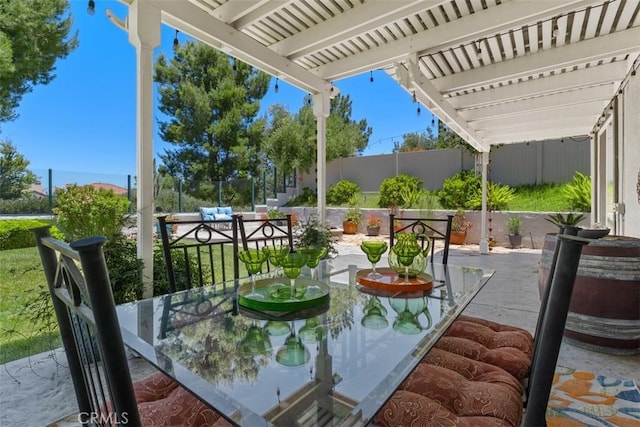 32974 Anasazi Dr, Temecula, CA 92592 - fenced backyard with a pergola and a patio