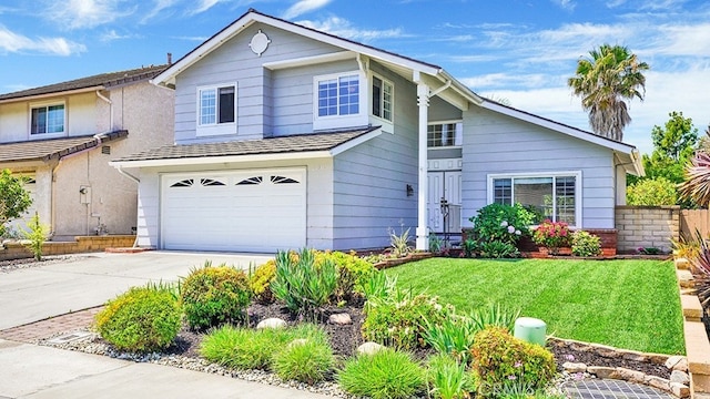 25866 Greenhill, Lake Forest, CA 92630 - traditional-style home featuring driveway, a front yard, and a garage