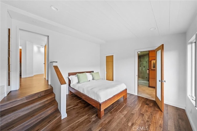 1372 Morningside Dr, Laguna Beach, CA 92651 - bedroom featuring dark wood-style flooring and recessed lighting