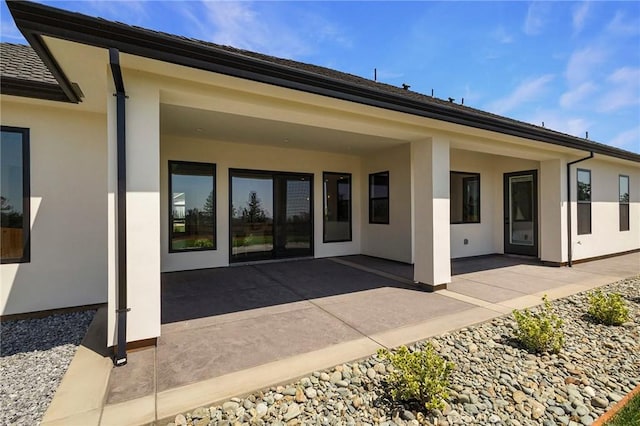 5891 Crestmoor Dr, Paradise, CA 95969 - back of house featuring stucco siding and a patio area