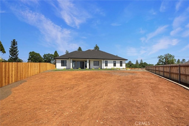 5891 Crestmoor Dr, Paradise, CA 95969 - rear view of house with a fenced backyard