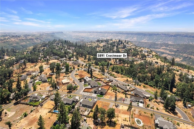 5891 Crestmoor Dr, Paradise, CA 95969 - aerial view of property's location with nearby suburban area