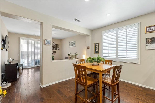 16767 Desert Lily St, Victorville, CA 92394 - dining area with hardwood / wood-style flooring and recessed lighting