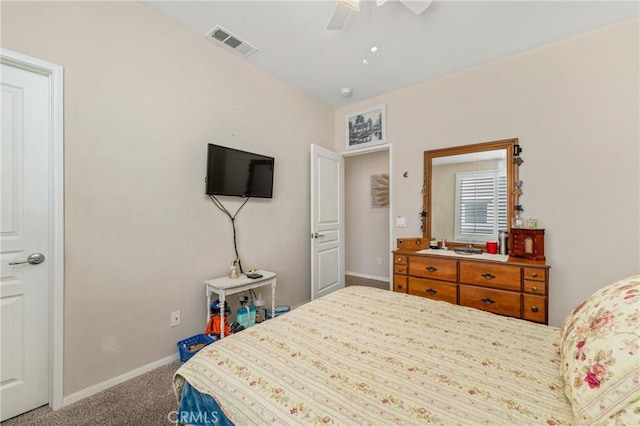 16767 Desert Lily St, Victorville, CA 92394 - carpeted bedroom with baseboards and a ceiling fan