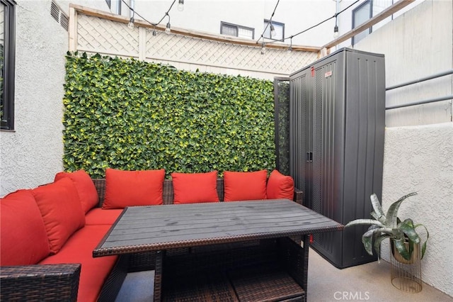 301 W Loraine St Unit 3, Glendale, CA 91202 - view of patio / terrace featuring an outdoor living space and outdoor dining area