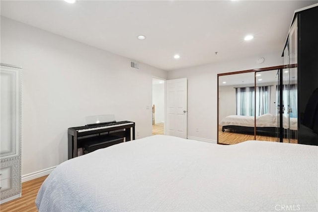 301 W Loraine St Unit 3, Glendale, CA 91202 - bedroom with recessed lighting and light wood-style flooring
