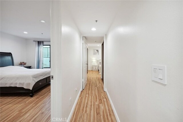 301 W Loraine St Unit 3, Glendale, CA 91202 - hall with light wood-style floors and recessed lighting