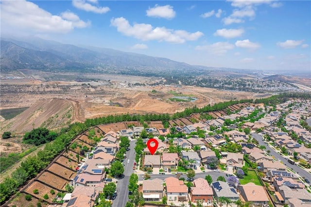 10850 Cameron Ct, Corona, CA 92883 - aerial overview of property's location with mountains and nearby suburban area