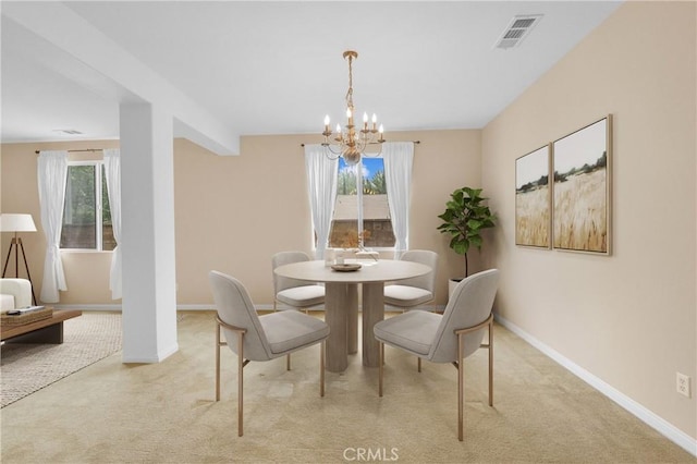 10850 Cameron Ct, Corona, CA 92883 - dining room featuring a chandelier and carpet