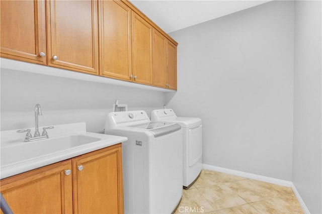 10850 Cameron Ct, Corona, CA 92883 - laundry area with separate washer and dryer, cabinet space, and light tile patterned floors