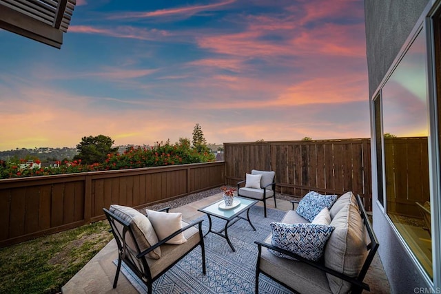 4507 Carnaby Ct, Carlsbad, CA 92010 - fenced backyard featuring an outdoor hangout area and a patio