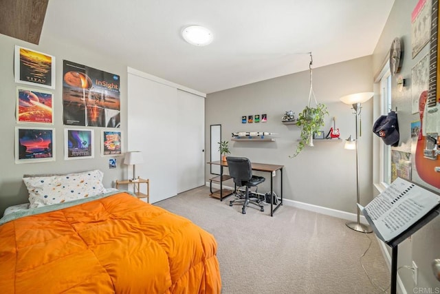 4507 Carnaby Ct, Carlsbad, CA 92010 - carpeted bedroom featuring a desk and baseboards