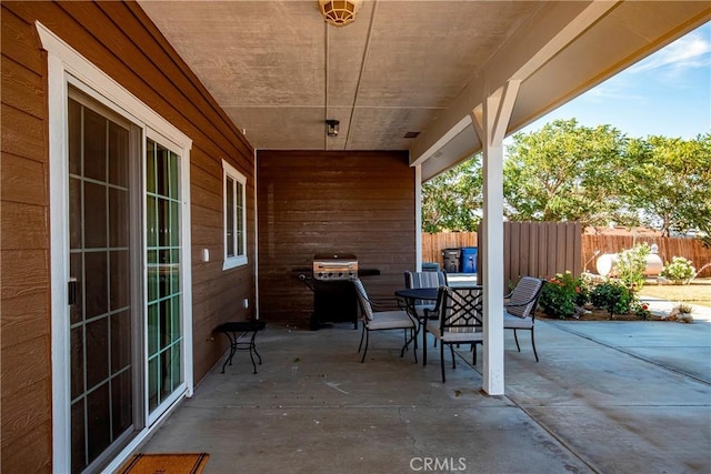33430 133rd St E, Pearblossom, CA 93553 - view of patio featuring outdoor dining area and a grill