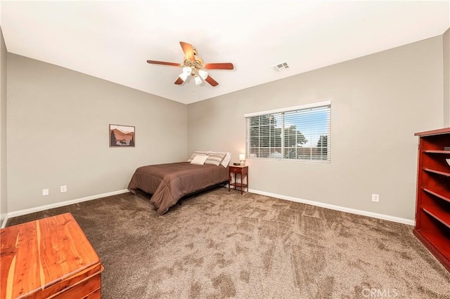 33430 133rd St E, Pearblossom, CA 93553 - bedroom with carpet floors and a ceiling fan