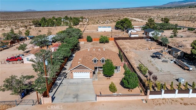 33430 133rd St E, Pearblossom, CA 93553 - overview of rural landscape with a desert landscape and a mountain backdrop