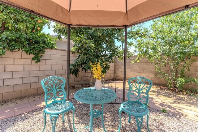 4356 Gardena Dr, Riverside, CA 92506 - fenced backyard featuring a gazebo and a patio