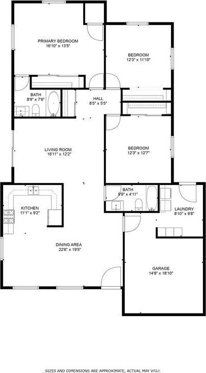 4356 Gardena Dr, Riverside, CA 92506 - view of floor plan / room layout