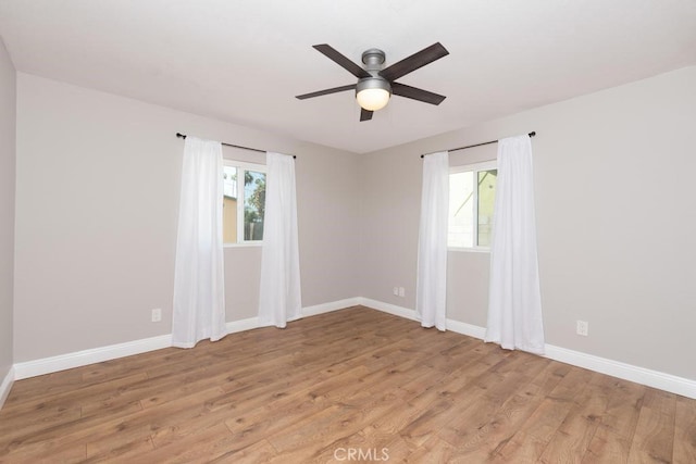 4356 Gardena Dr, Riverside, CA 92506 - empty room with light wood-style flooring and ceiling fan