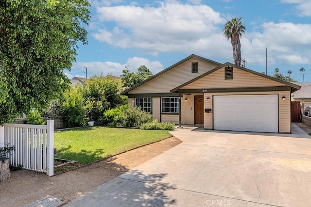 4356 Gardena Dr, Riverside, CA 92506 - view of front facade featuring concrete driveway and an attached garage