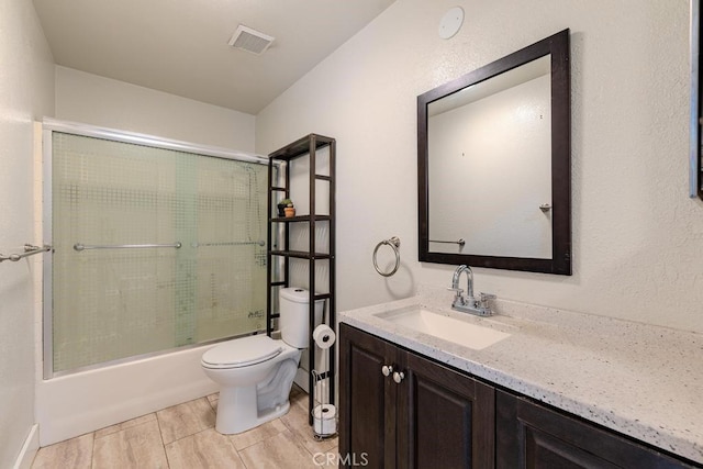 4356 Gardena Dr, Riverside, CA 92506 - full bathroom featuring vanity and shower / bath combination with glass door