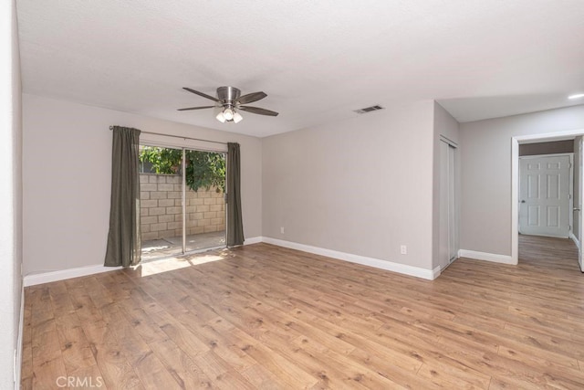 4356 Gardena Dr, Riverside, CA 92506 - unfurnished room with light wood finished floors and a ceiling fan