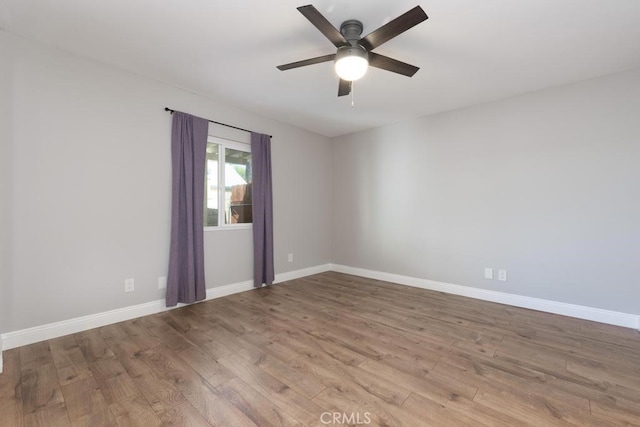 4356 Gardena Dr, Riverside, CA 92506 - empty room with wood finished floors and a ceiling fan