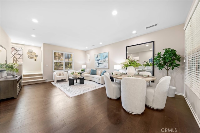 53 Bay Laurel, Irvine, CA 92620 - dining room with dark wood-style flooring and recessed lighting