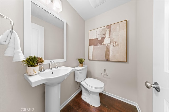 53 Bay Laurel, Irvine, CA 92620 - half bath with wood finished floors and toilet