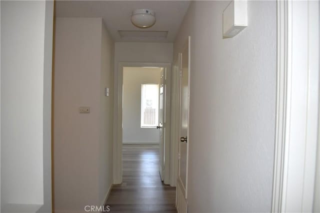 13548 Mount Ranier Way, Hesperia, CA 92345 - corridor with wood finished floors and baseboards