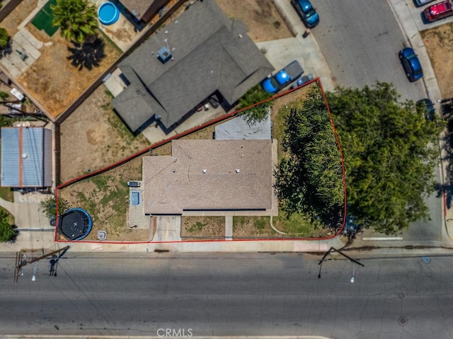 149 S Mistletoe Ave, San Jacinto, CA 92583 - aerial view of property's location featuring property parcel outlined