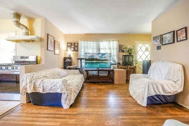 9130 Hargill, Bellflower, CA 90706 - living room featuring wood finished floors