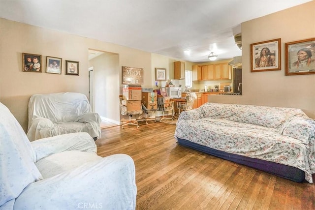 9130 Hargill, Bellflower, CA 90706 - living area featuring wood finished floors