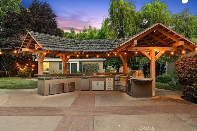 3130 Shady Grove Ct, Chico, CA 95973 - view of patio featuring area for grilling and a gazebo