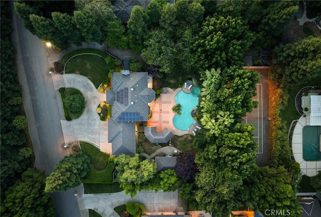 3130 Shady Grove Ct, Chico, CA 95973 - aerial overview of property's location with a pool