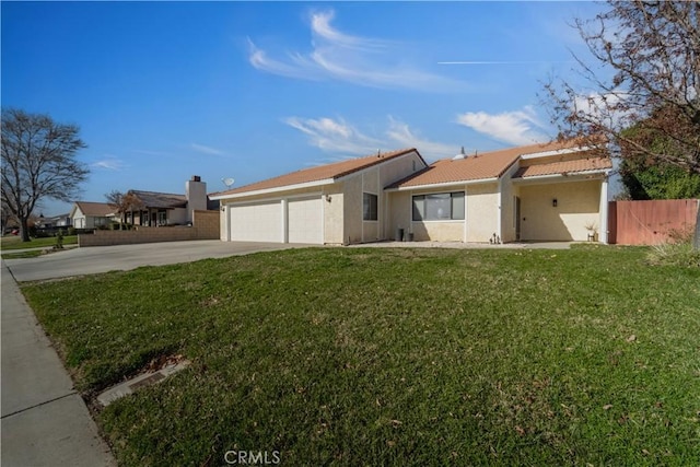 6231 Almond Valley Way, Quartz Hill, CA 93536 - view of front facade with concrete driveway, a garage, and stucco siding